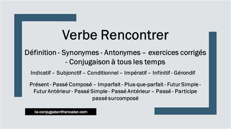 rencontrer synonyme|Synonyms of rencontrer